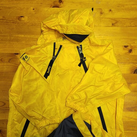 Tuffo Muddy Buddy Overalls, Yellow Rain Suit 3T Toddler - Picture 6 of 7